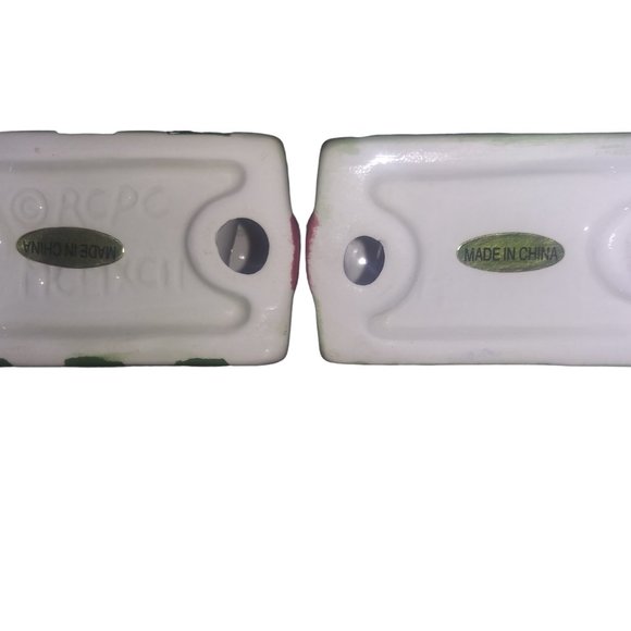 Set of 4 Ceramic Gift Box Napkin Rings Holiday Present/Bow Shape Napkin Rings - Picture 5 of 10